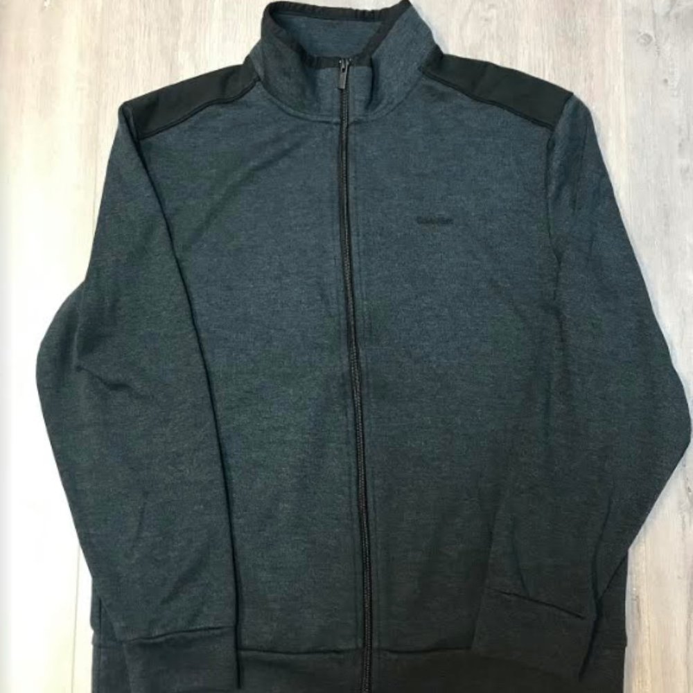 NEW Calvin Klein Men's Full Zip Mock Neck Sweater - Picture 1 of 4